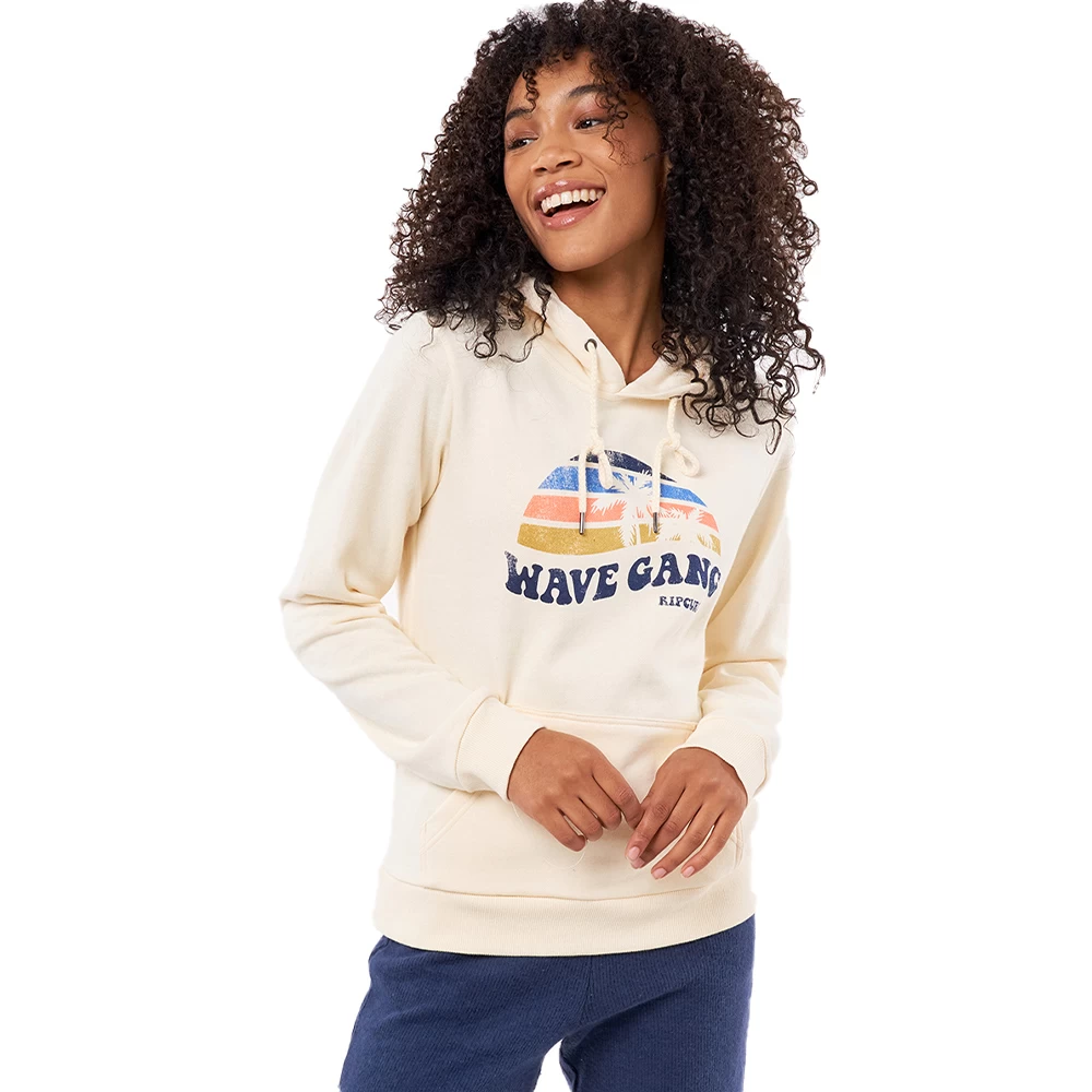 Rip Curl SWEAT À CAPUCHE FEMME RIPCURL MELTING WAVES BLANC – Image 2