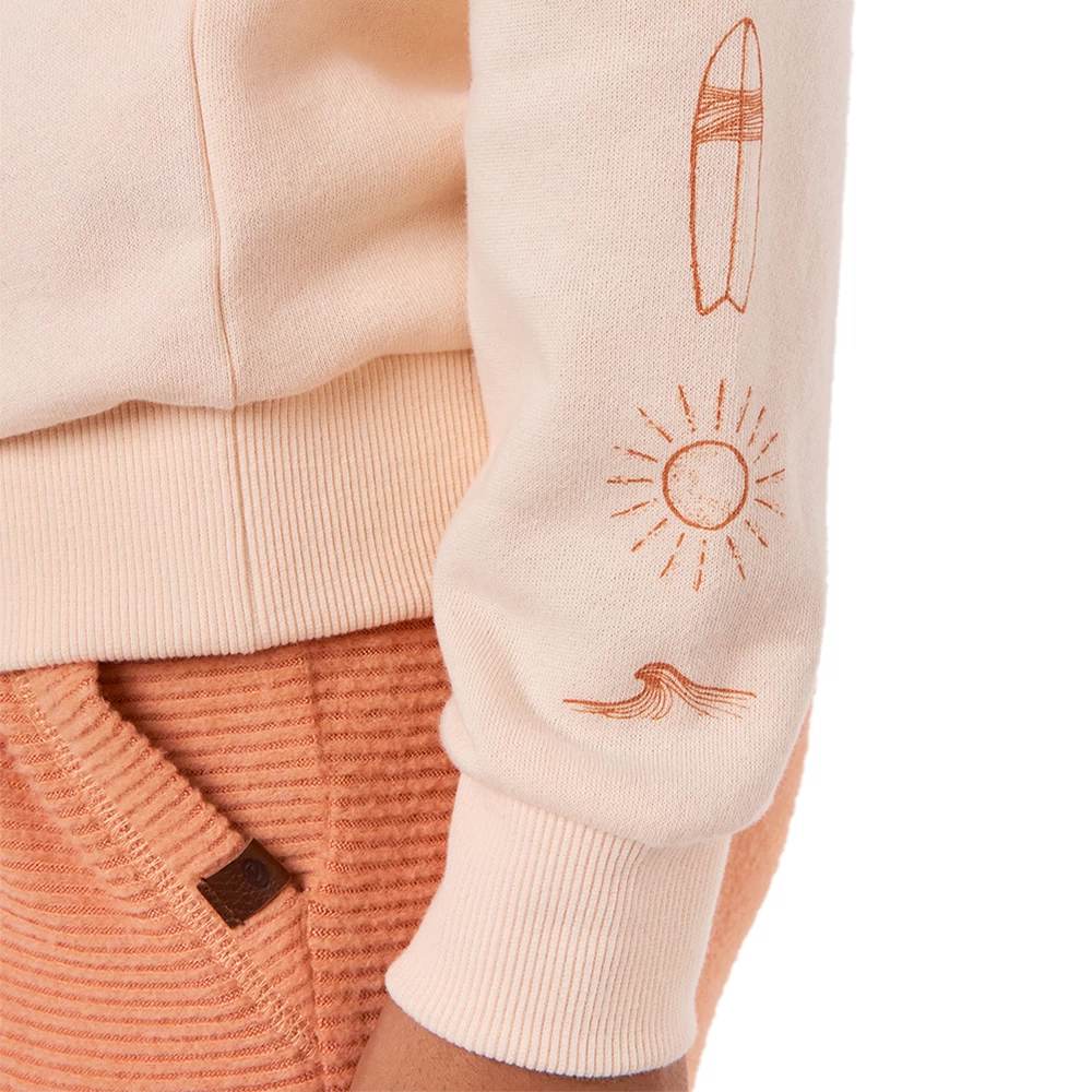 Rip Curl PULL FEMME RIPCURL RE ENTRY CREW PEACH