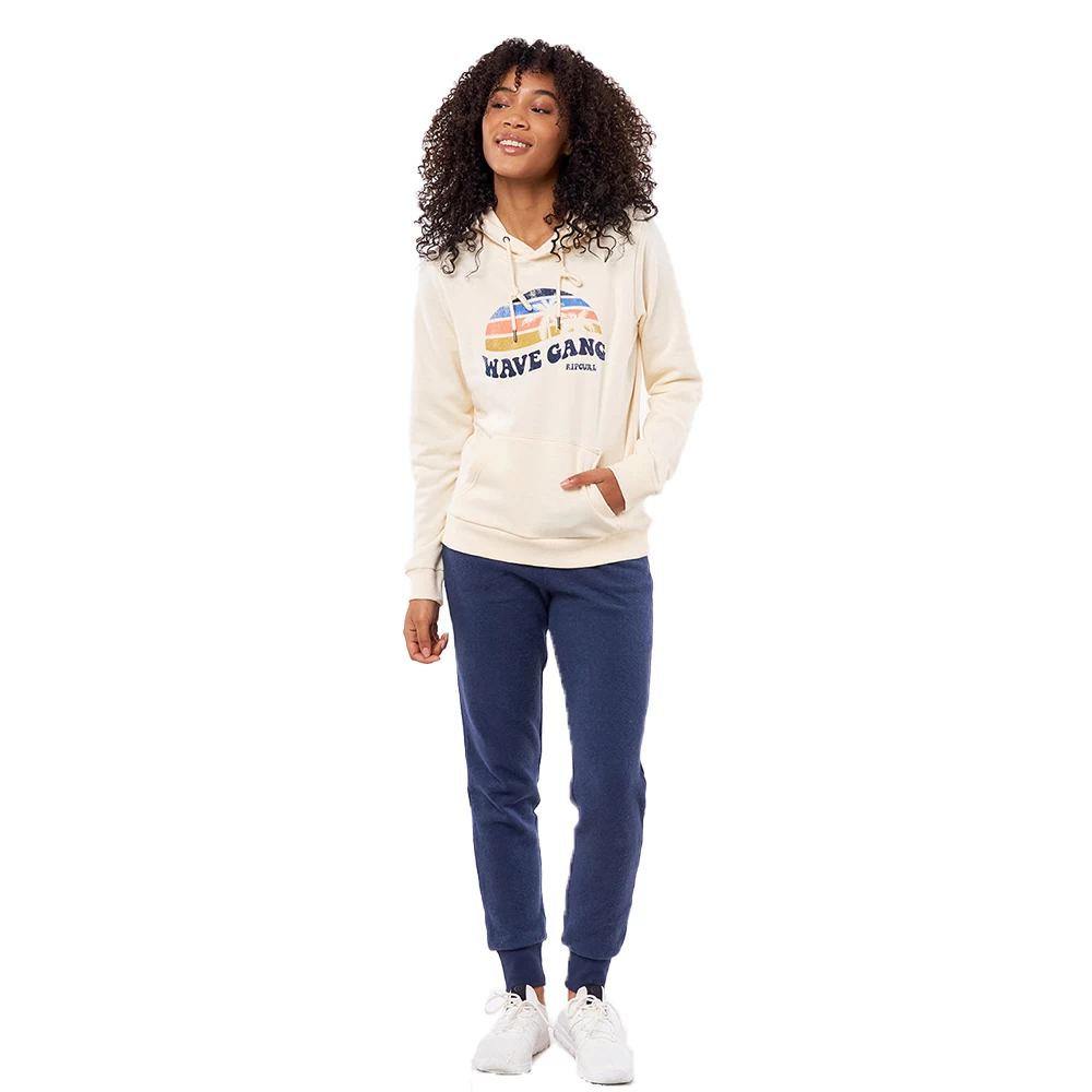Rip Curl SWEAT À CAPUCHE FEMME RIPCURL MELTING WAVES BLANC