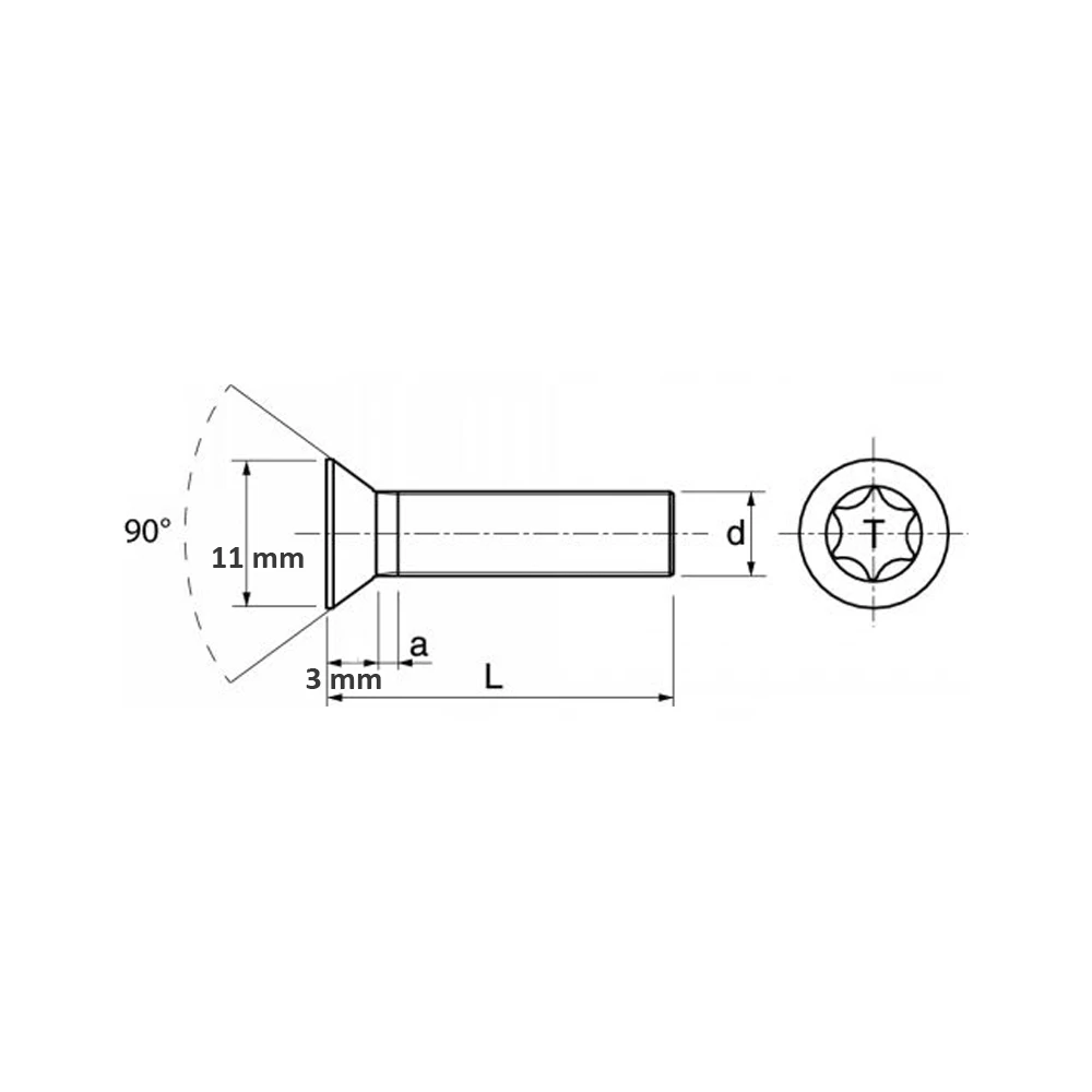 VISSERIE MARINE POUR FOIL TORX - M6
