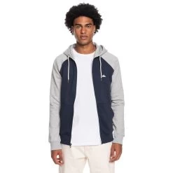 Veste Zip Quiksilver Everyday Homme Blanc Bleu Marine