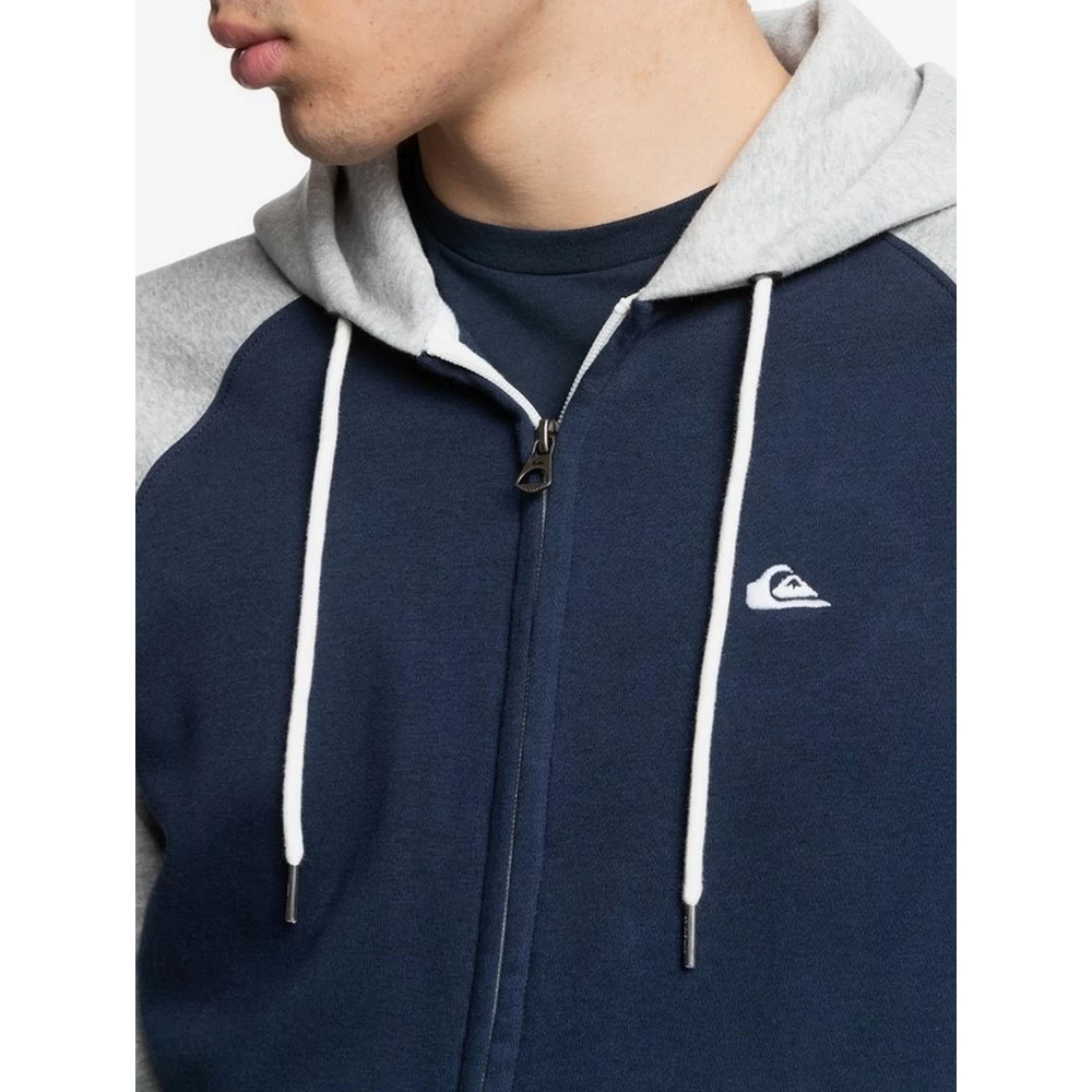 Veste Zip Quiksilver Everyday Homme Blanc Bleu Marine – Image 3