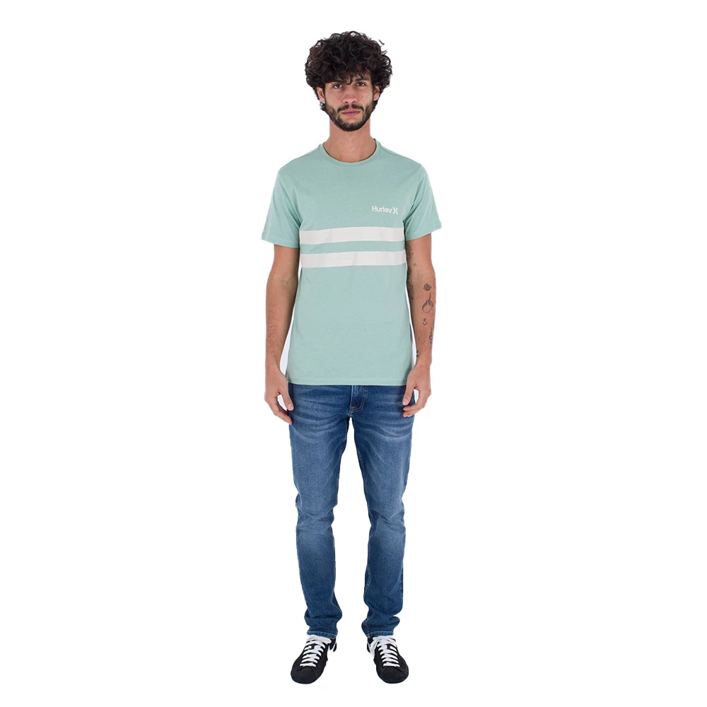 T-SHIRT HURLEY OCEANCARE BLOCK PARTY VERT – Image 2