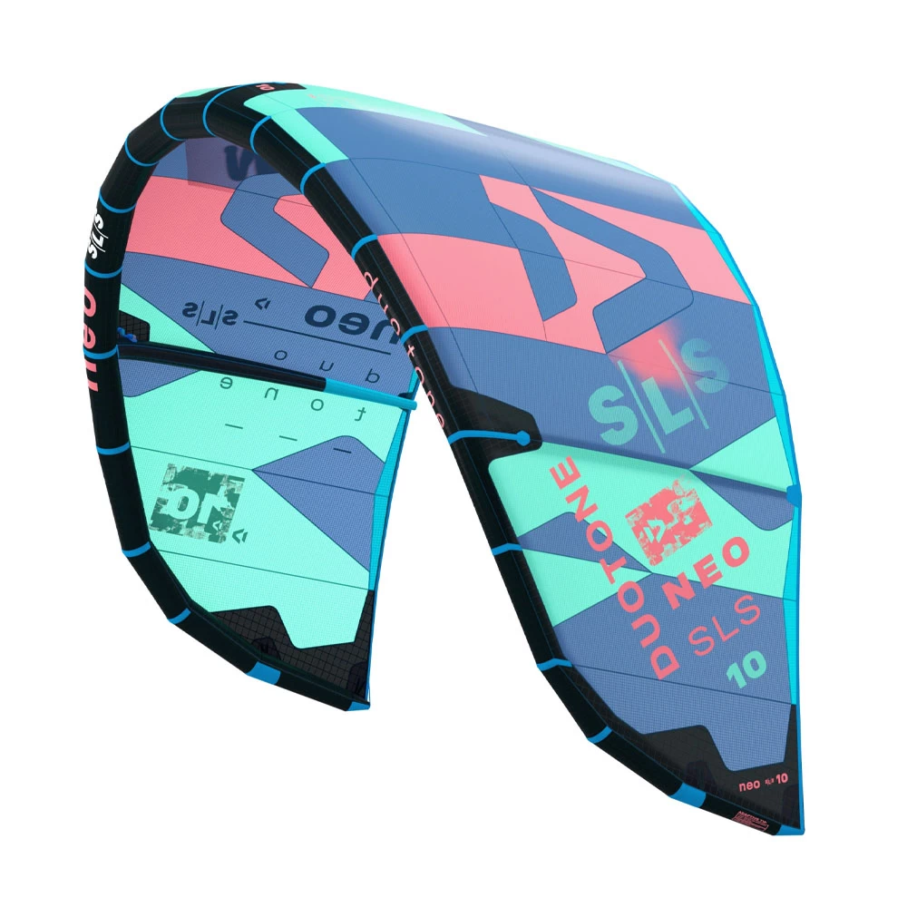 AILE DE KITESURF DUOTONE NEO SLS 2023 MENTHE/BLEU – Image 4