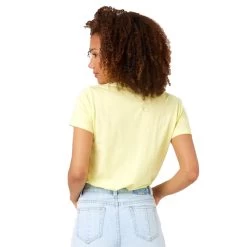 Rip Curl T-SHIRT FEMME RIPCURL RE-ENTRY CREW JAUNE