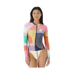 Rip Curl MAILLOT DE BAIN FEMME 1 PIÈCE RIPCURL DAYBREAK MANCHES LONGUES MULTICO