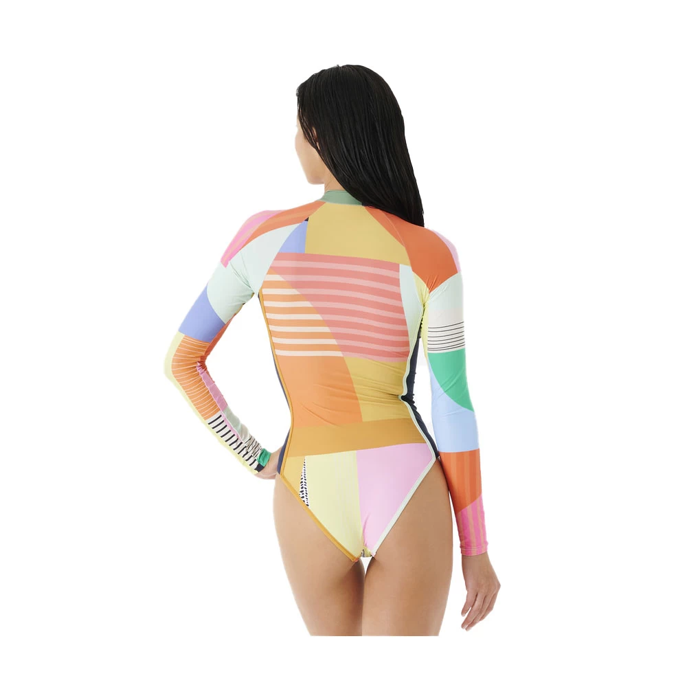 Rip Curl MAILLOT DE BAIN FEMME 1 PIÈCE RIPCURL DAYBREAK MANCHES LONGUES MULTICO – Image 4