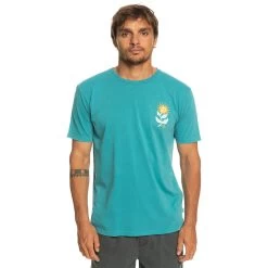 T-SHIRT QUIKSILVER SUN BLOOM BLEU