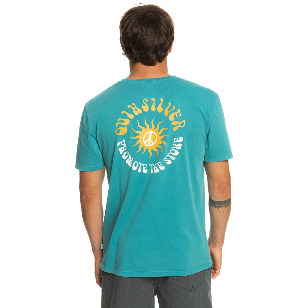 T-SHIRT QUIKSILVER SUN BLOOM BLEU – Image 2