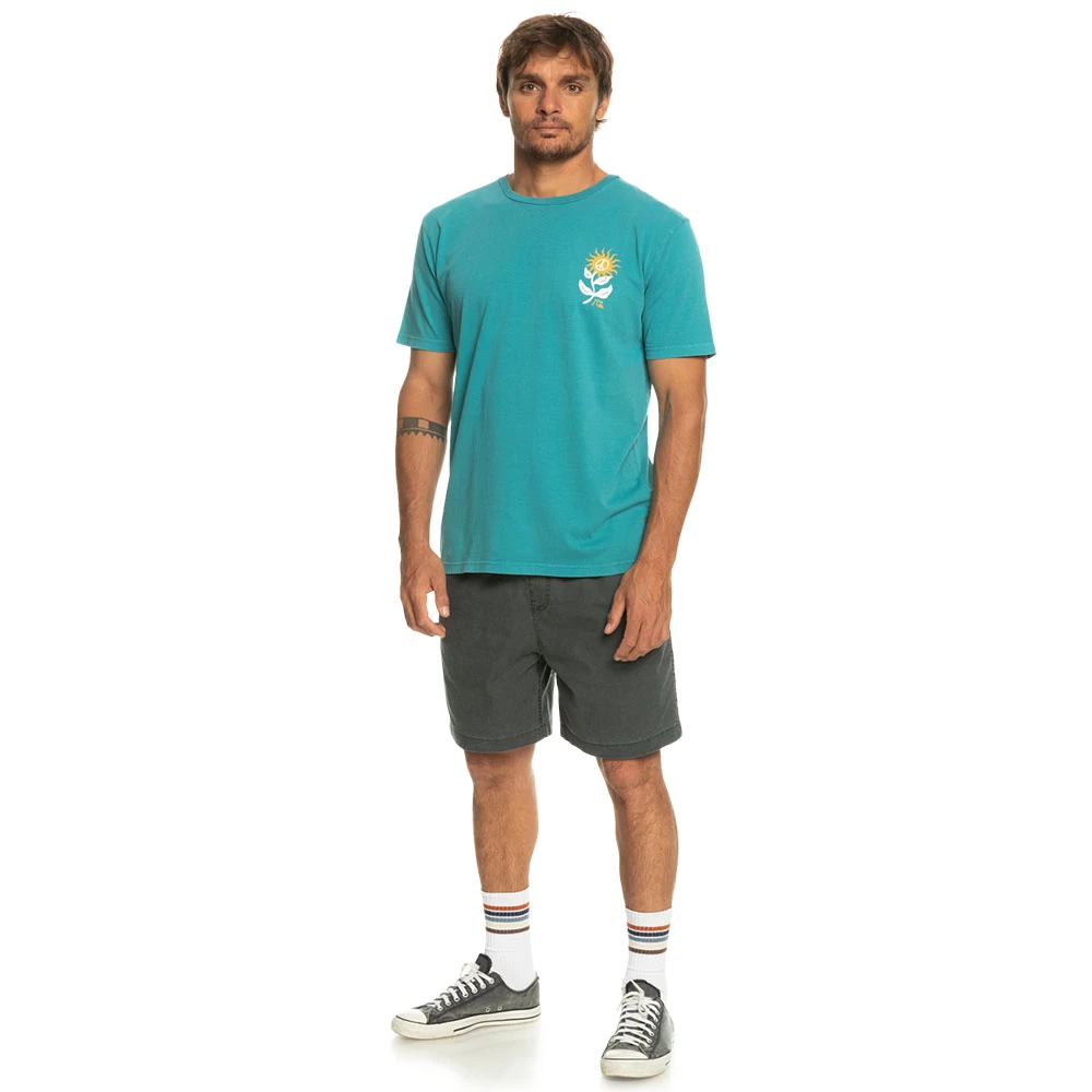 T-SHIRT QUIKSILVER SUN BLOOM BLEU – Image 3