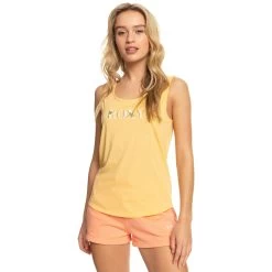 T-SHIRT FEMME ROXY LOSING MY MIND JAUNE