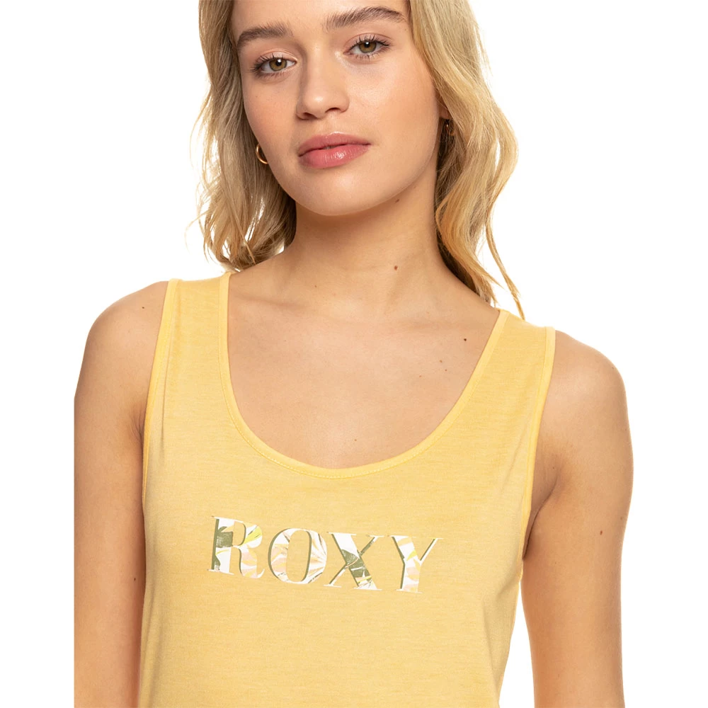 T-SHIRT FEMME ROXY LOSING MY MIND JAUNE – Image 3