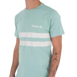 T-SHIRT HURLEY OCEANCARE BLOCK PARTY VERT