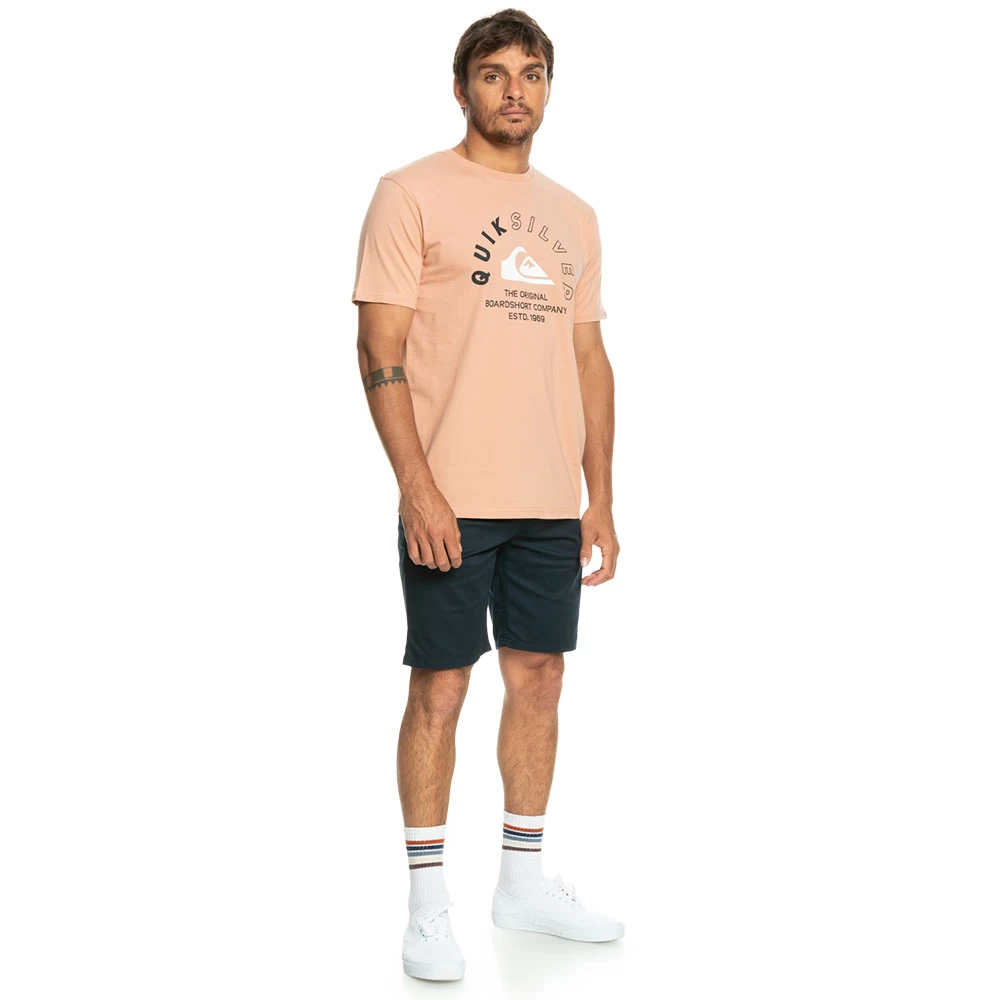 T-SHIRT QUIKSILVER MIXED SIGNALS CORAIL – Image 2