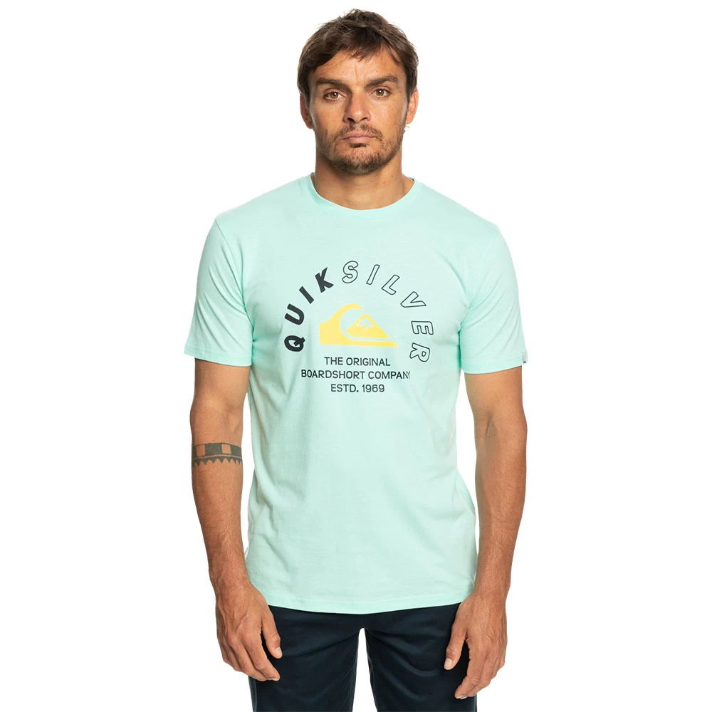 T-SHIRT QUIKSILVER MIXED SIGNALS BLEU CIEL