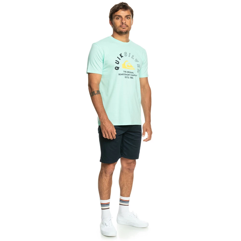 T-SHIRT QUIKSILVER MIXED SIGNALS BLEU CIEL – Image 3