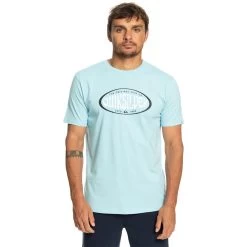 T-SHIRT QUIKSILVER INCIRCLES BLEU CIEL
