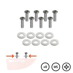 VISSERIE MARINE CRUCIFORME POUR AILERON DE TWINTIP AVEC RONDELLE