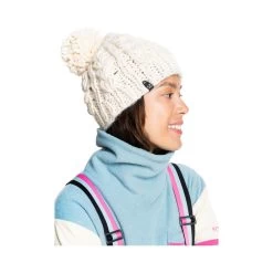 Bonnet ROXY WINTERBEANIE FEMME Blanc